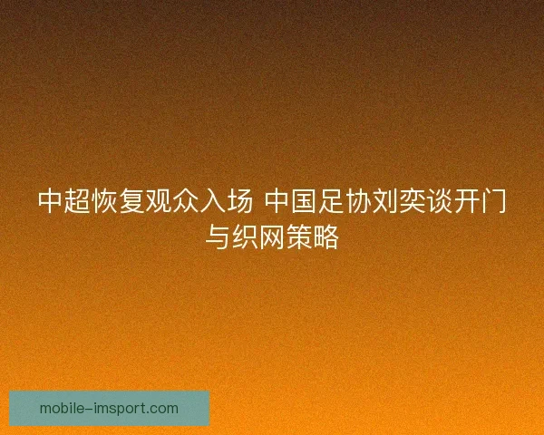 中超恢复观众入场 中国足协刘奕谈开门与织网策略